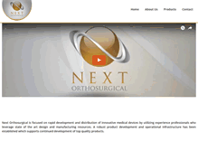 Tablet Screenshot of nextorthosurgical.com